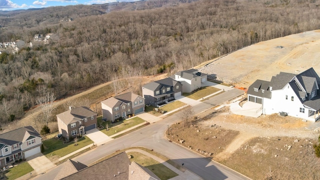 drone / aerial view featuring a residential view