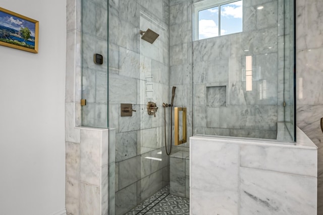 full bath featuring walk in shower