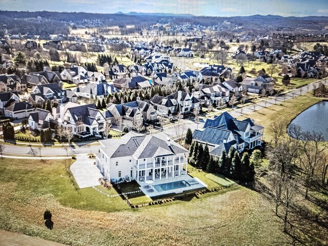 bird's eye view featuring a residential view