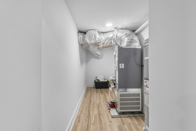 spacious closet with wood finished floors