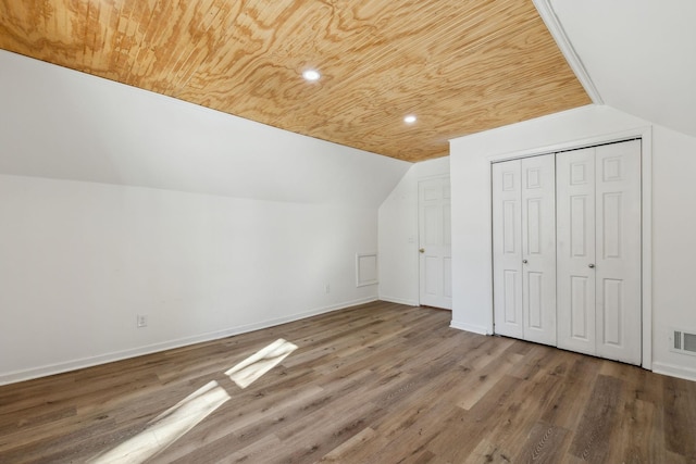 120 Wilkerson Ln, Portland, TN 37148 - additional living space with wooden ceiling, baseboards, and wood finished floors