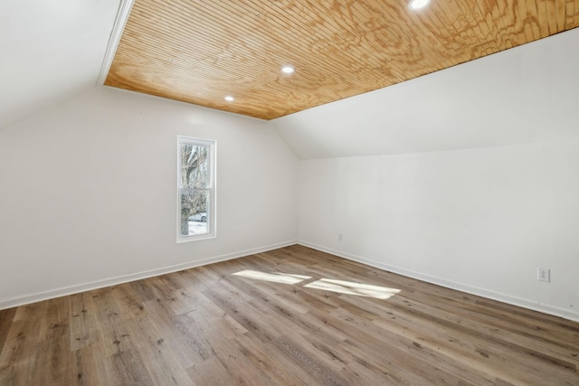 120 Wilkerson Ln, Portland, TN 37148 - bonus room with wood ceiling, vaulted ceiling, baseboards, and wood finished floors