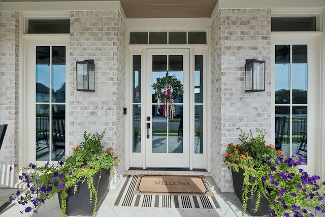 6324 Percheron Ln, Arrington, TN 37014 - doorway to property with brick siding