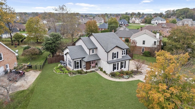 bird's eye view featuring a residential view