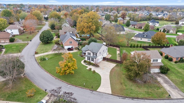 birds eye view of property featuring a residential view