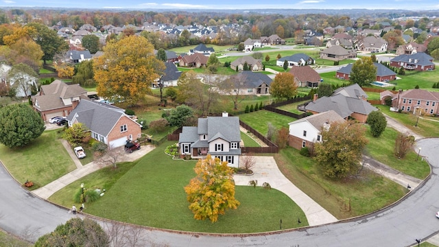 birds eye view of property featuring a residential view