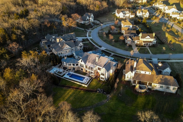 birds eye view of property featuring a residential view