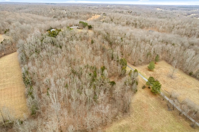 bird's eye view with a rural view