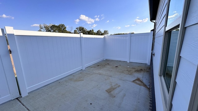 view of patio / terrace with fence