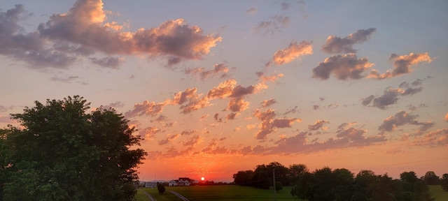 view of nature at dusk