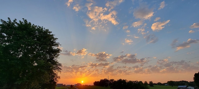 view of nature at dusk