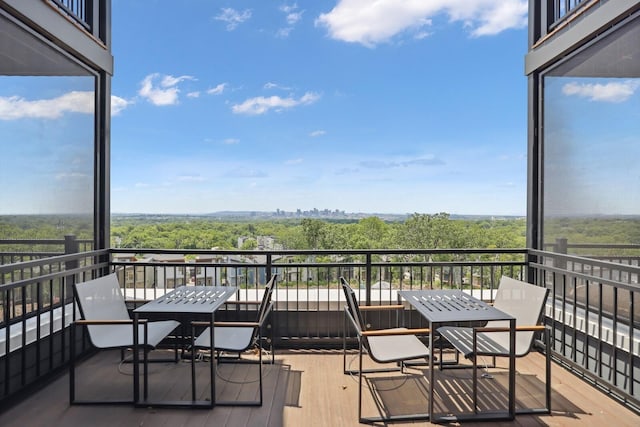 view of balcony