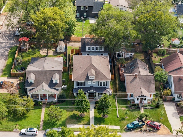 birds eye view of property featuring a residential view