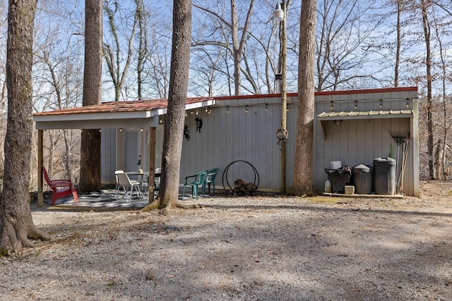 view of outdoor structure