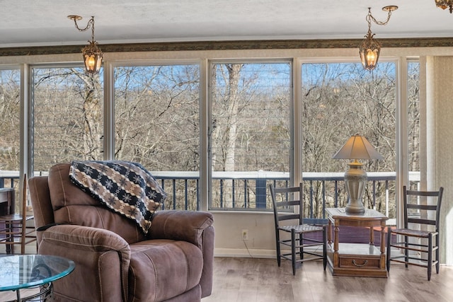 sunroom with a wealth of natural light