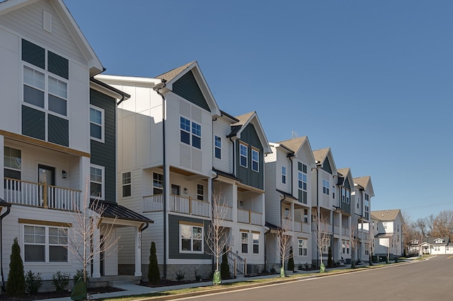 exterior space with a residential view