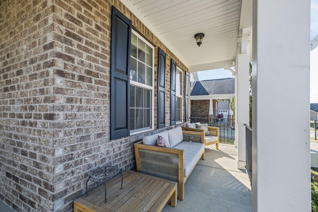 view of patio / terrace featuring covered porch