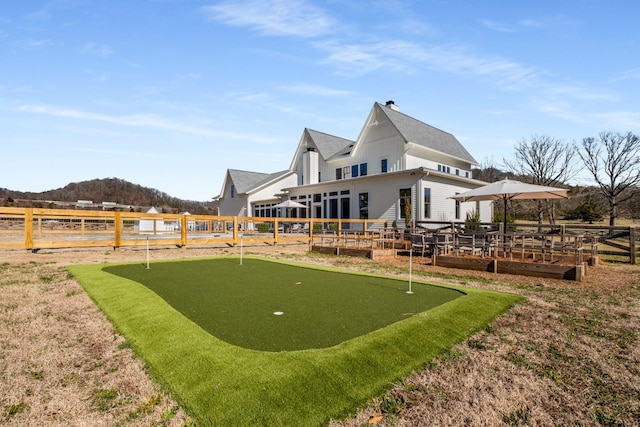 exterior space featuring fence