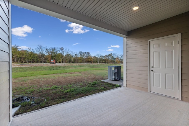 view of patio / terrace featuring cooling unit