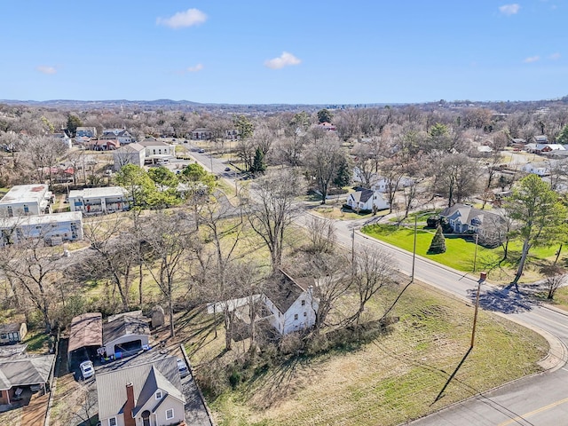 aerial view featuring a residential view