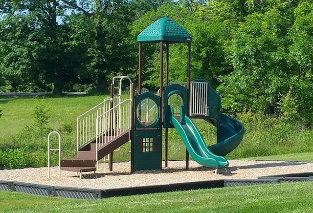 community play area featuring a yard