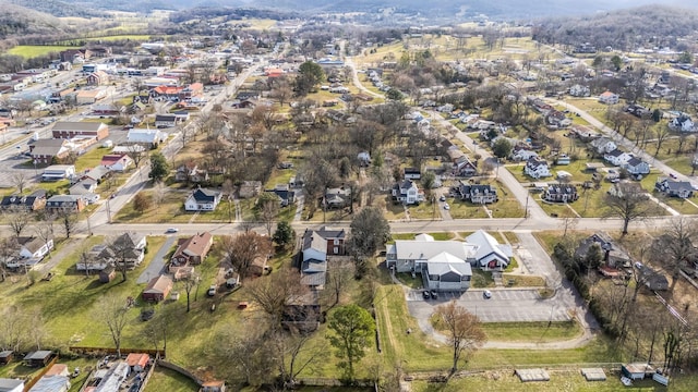 aerial view featuring a residential view