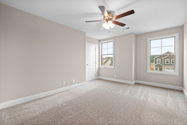 148 Cardinal Crk, Clarksville, TN 37040 - unfurnished room featuring baseboards, light carpet, and a ceiling fan