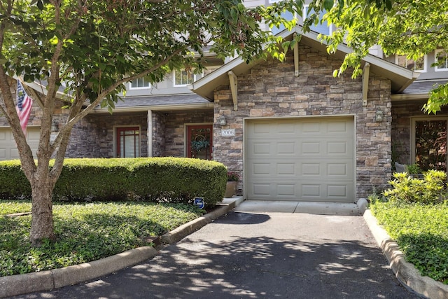 view of front of house with driveway and an attached garage