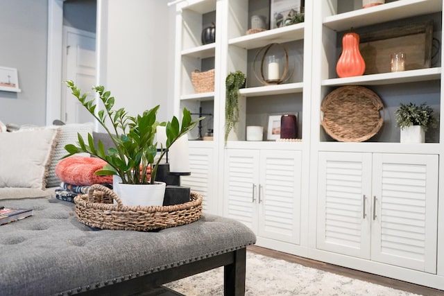 interior space featuring wood finished floors