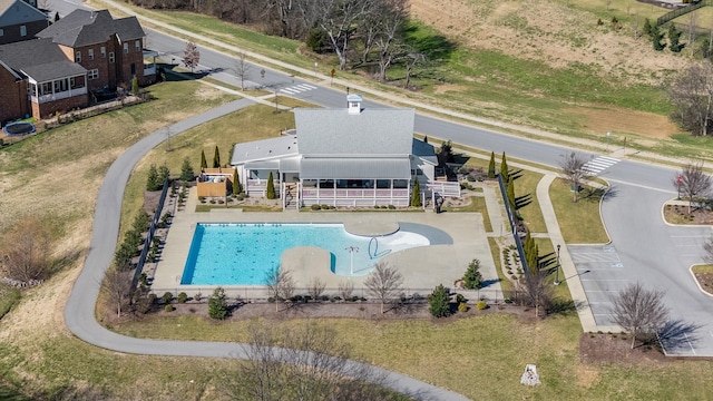 birds eye view of property