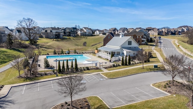 birds eye view of property featuring a residential view