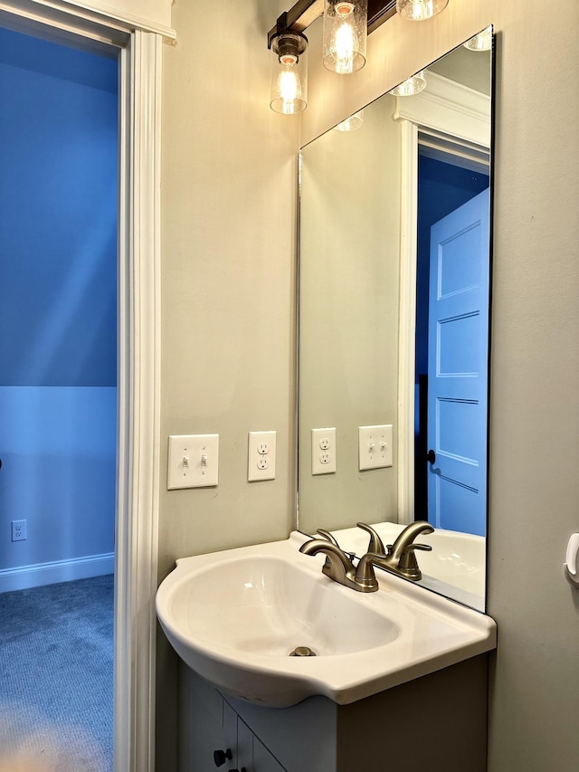 bathroom with vanity