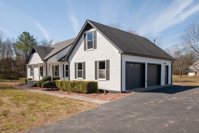 view of home's exterior featuring a shingled roof