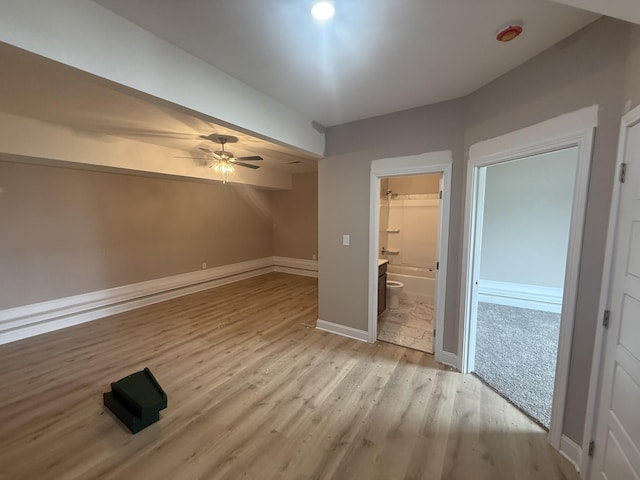 156 Cardinal Crk, Clarksville, TN 37040 - unfurnished bedroom with light wood-style flooring, ensuite bathroom, and baseboards
