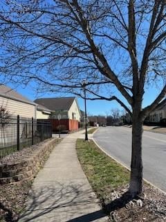 view of street with sidewalks