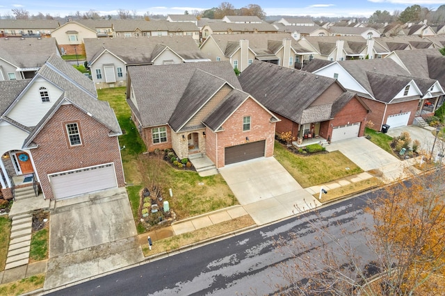 bird's eye view featuring a residential view