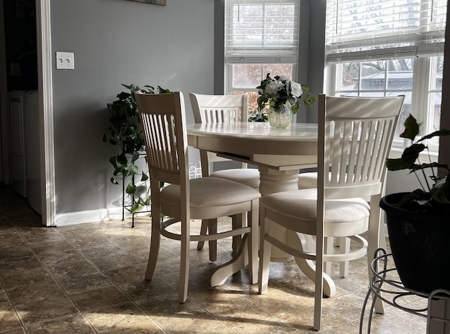 view of dining area