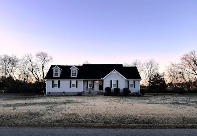 view of front of home with crawl space