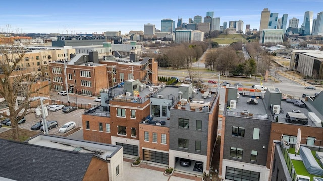 bird's eye view featuring a view of city