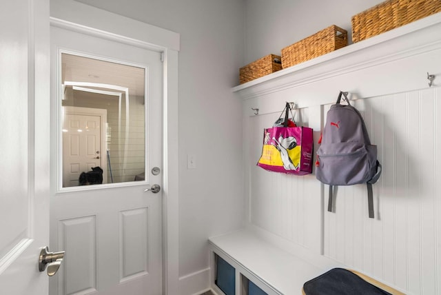 view of mudroom