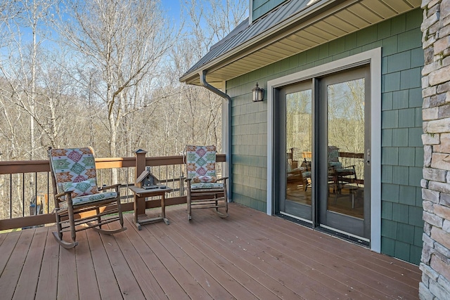 view of wooden terrace