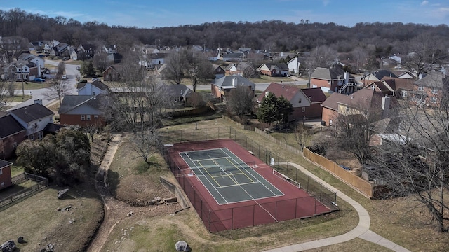 birds eye view of property featuring a residential view