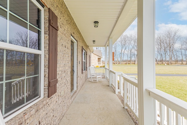 view of patio / terrace featuring a porch