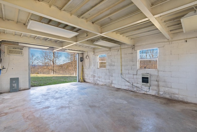 view of patio / terrace featuring heating unit