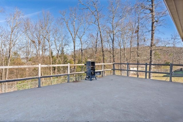 view of patio with fence