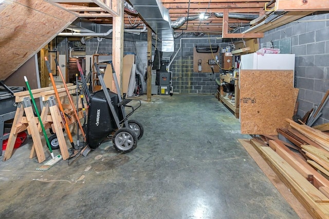 view of storage area