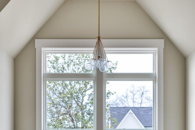 room details with a notable chandelier