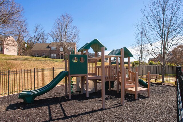 community playground featuring fence