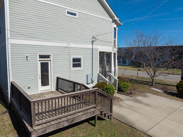 1309 60th Ave N, Nashville, TN 37209 - rear view of property with a wooden deck and a patio
