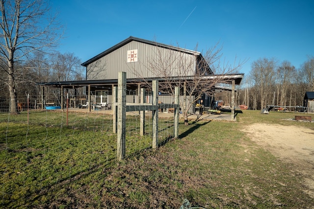 view of outbuilding with an outbuilding